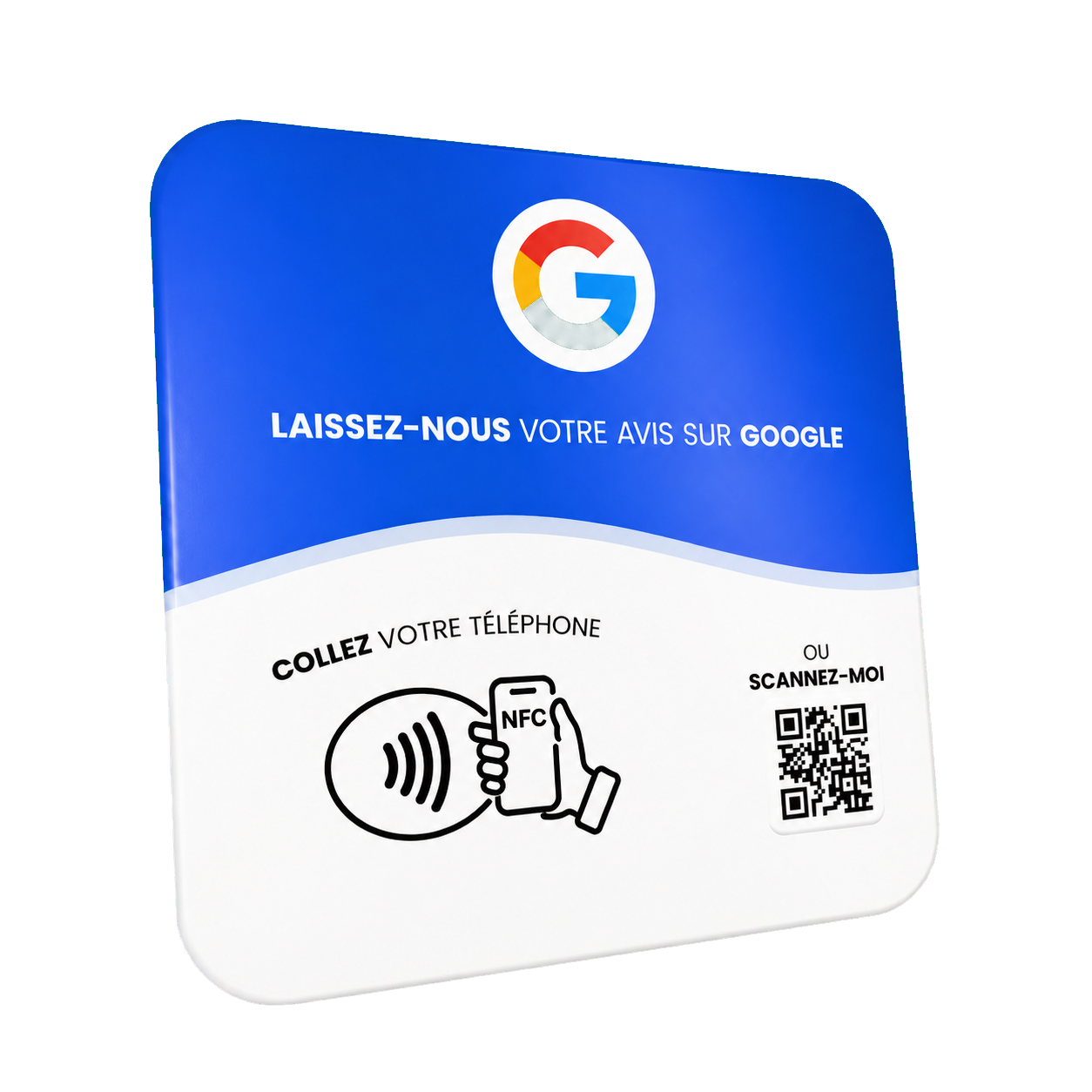 Plaque NFC pour les avis Google
