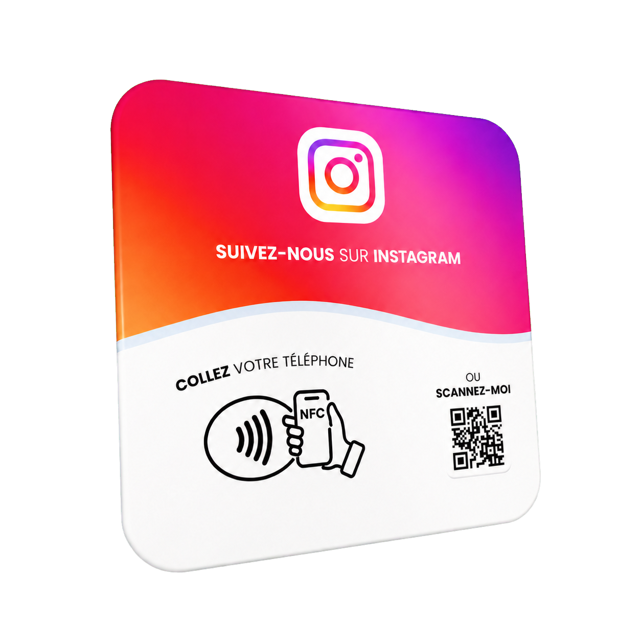 Plaque NFC pour Instagram